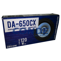 JGO. ALTAVOZ DECON 6,5" 2V. 120W. DA-650CX