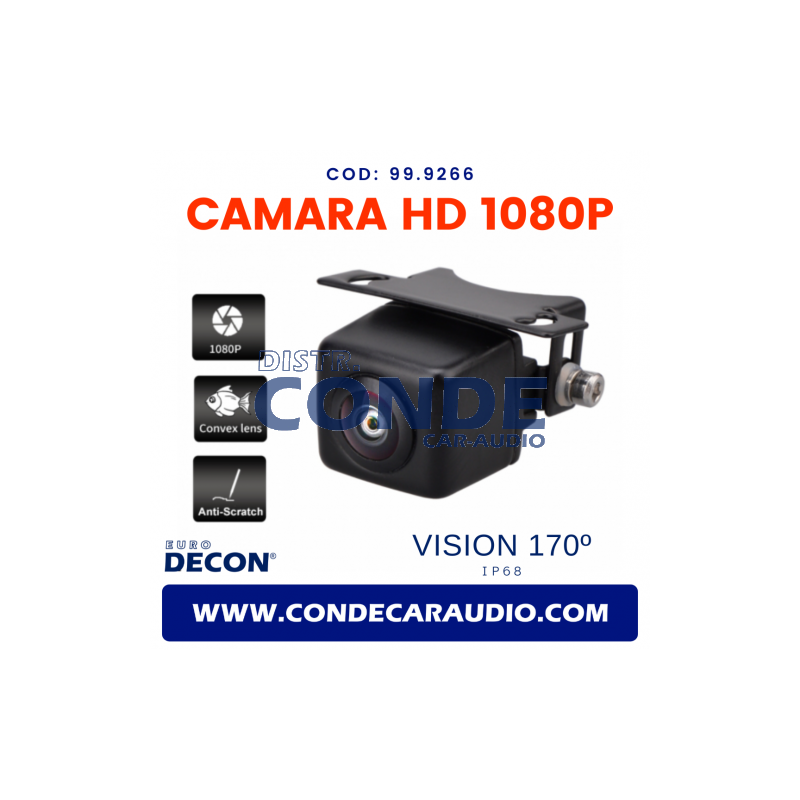 Camara HD visión trasera/delantera con líneas de referencia