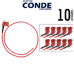 UNI FUSIBLE 10A CON ROBACORRIENTE (10 UNDS)